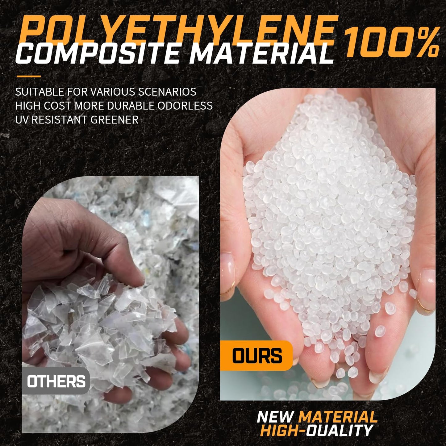 Crawl Space Vapor Barrier, 10 Mil Vapor Barriers, 10' x 100', Drop Cloth Vapor Barrier Covering for Crawl Space Encapsulation, Heavy Duty Polyethylene Plastic Sheeting, Black and White Panda Film