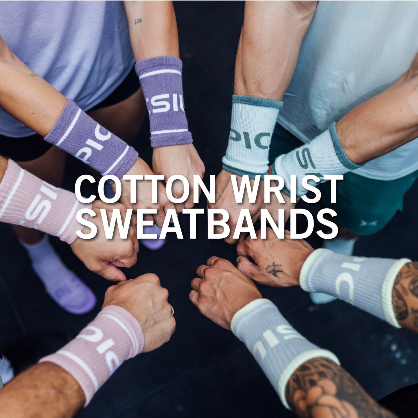 PICSIL - Cotton Sports Wristbands | Absorbent and Breathable | Ideal for Gym, Cross Training, Running and Tennis | Use with Grips | Unisex Design | Burgundy