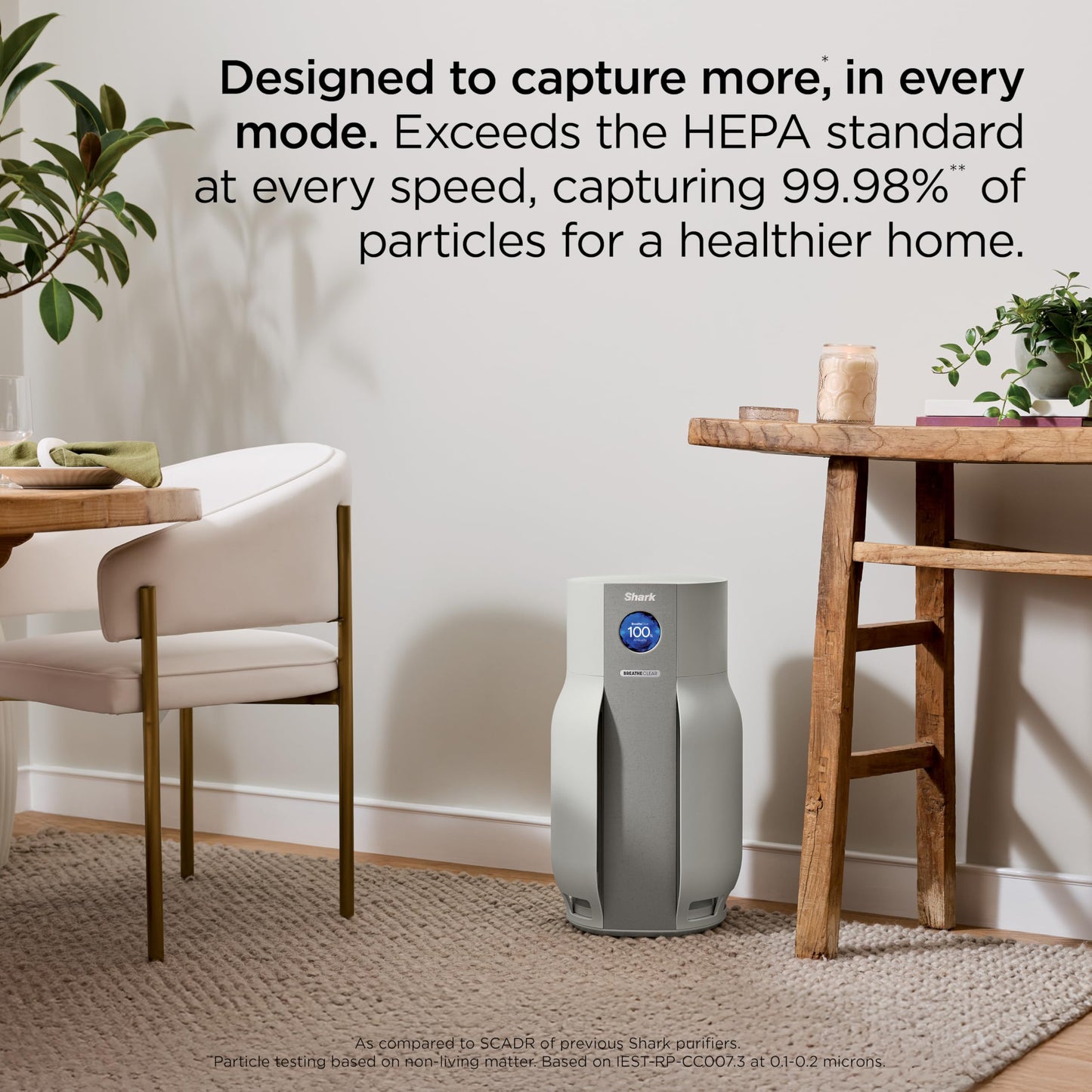 Shark BreatheClear Max, Smart Air Purifier For Whole Home or Large Room, Motion Sensing, HEPA-Exceeding In All Modes, No Filter Changes up to 6 Years, Dove, HP362 (2026)