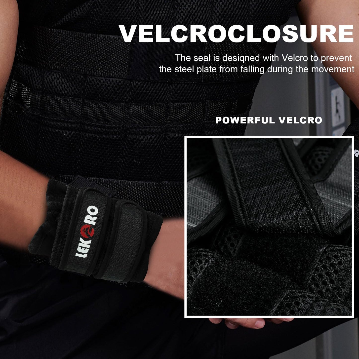 Ankle Weights Wrist Weights for Men Women, 1 Pair Adjustable Removable Steel Weighted Plates Arm Leg Weights for Walking Running Pilates, Fitness Weights
