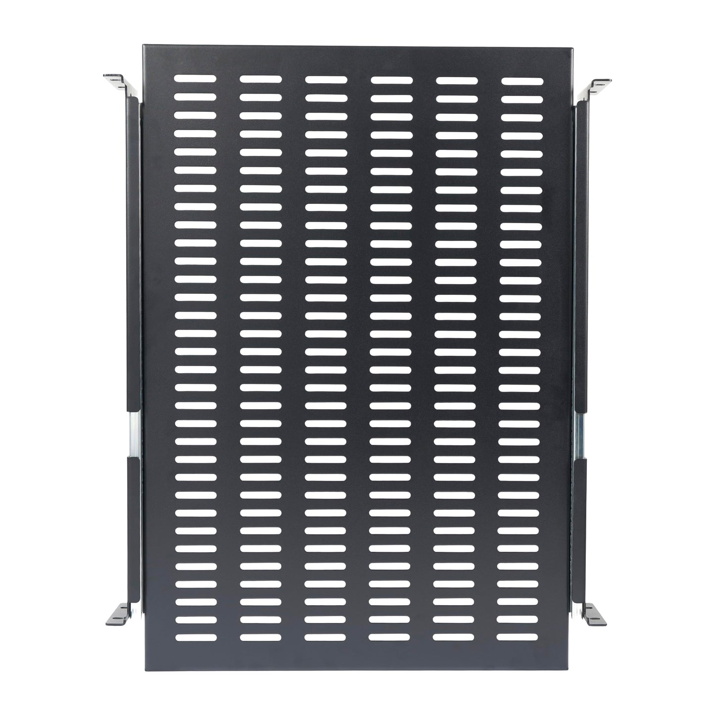 StarTech.com 2U Sliding Server Rack Mount Shelf - 20 to 30in Adjustable Mounting Depth - Vented - 50lb - Heavy Duty Universal 19” Rack Shelf for Equipment Rack - 24in Deep (UNISLDSHF19)