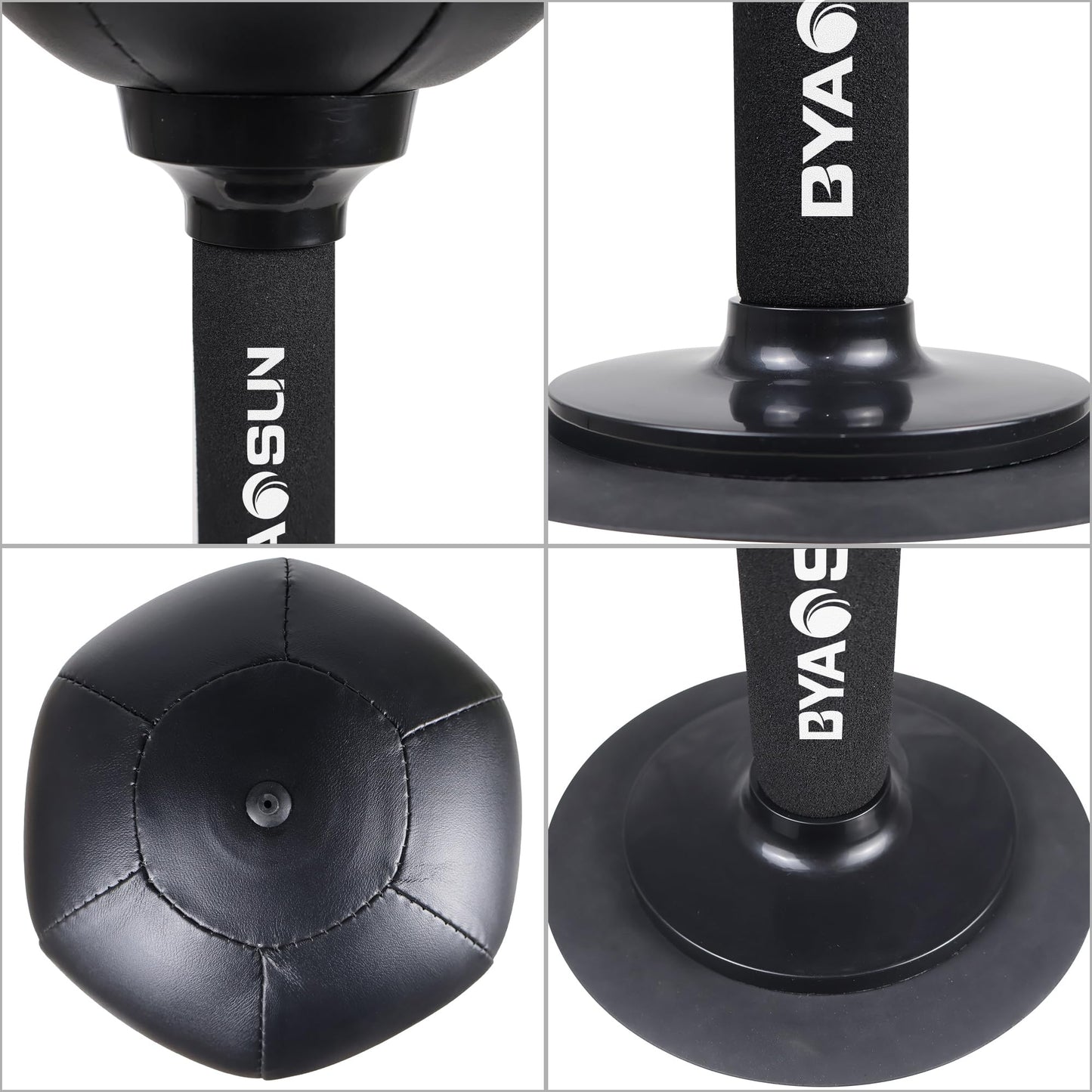 Desktop Punching Bag,Portable Strong Suction Cup Boxing Bag Speed Balls,for Home or Office Boxing Stress Relief Training,Fun Punch Gift for Kids or Adult or Coworker(Black)