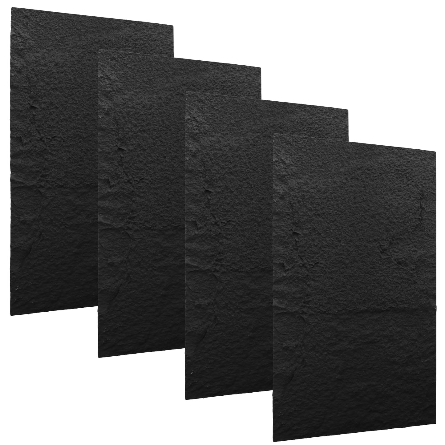3D Stone Wall Panels, 4PCS PU Faux Stone Panels 47.24"x23.62", 3D Lightweight Wall Panels for Interior Wall Decor, Waterproof Stone Texture Panels for DIY, TV Wall, Bedroom, Living Room, Office & Home