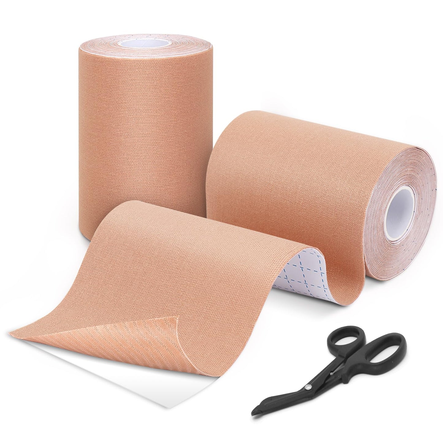 GALLOP Kinesiology Tape 4-Inch Wide – 2 Rolls (16.4ft Each) + Scissors – Waterproof, Latex-Free Athletic Muscle Support Tape for Workout & Sports