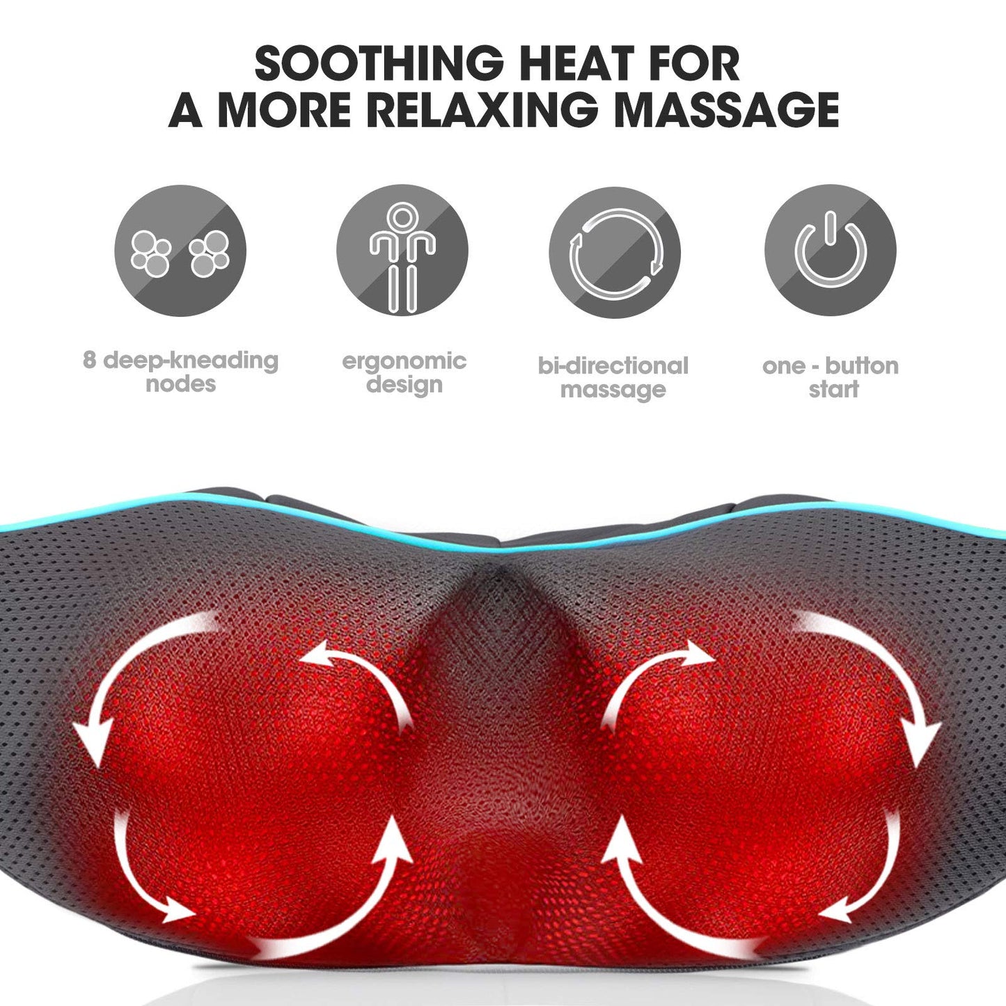 MagicMakers Fathers Day Dad Gifts, Shiatsu Neck Massager with Heat for Pain Relief Deep Tissue – Christmas Gift for Women, Men, Mom, Dad, Her, Him– Amazing Back & Shoulder Relief from Daughter or Son