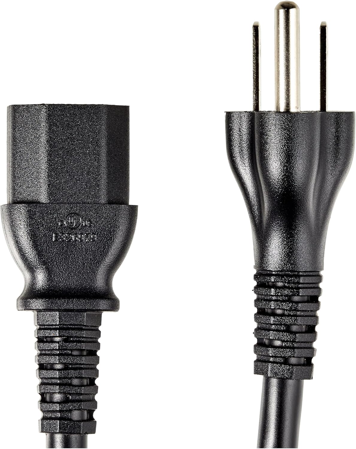Amazon Basics 6 3 18 125 5-15P IEC320C13, PC Power Cable, feet, AC Power Cord for Monitor, Computer, TV, Prong, AWG