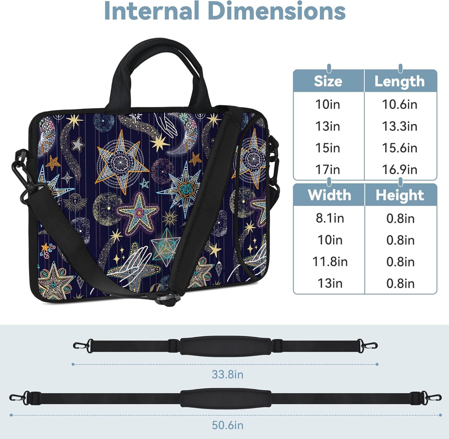 RICHEN (11-13.3 inch, Messenger Bag Carrying Case Sleeve with Handle Accessory Pocket Fits Laptops/Notebook/ebooks/Kids