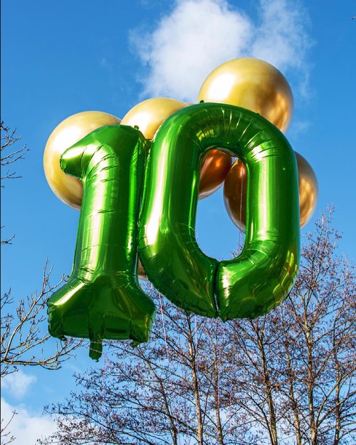 Green Number 20 Balloon - 40 Inch Birthday Decoration for 20th Birthday Parties | St. Patrick's Day Theme