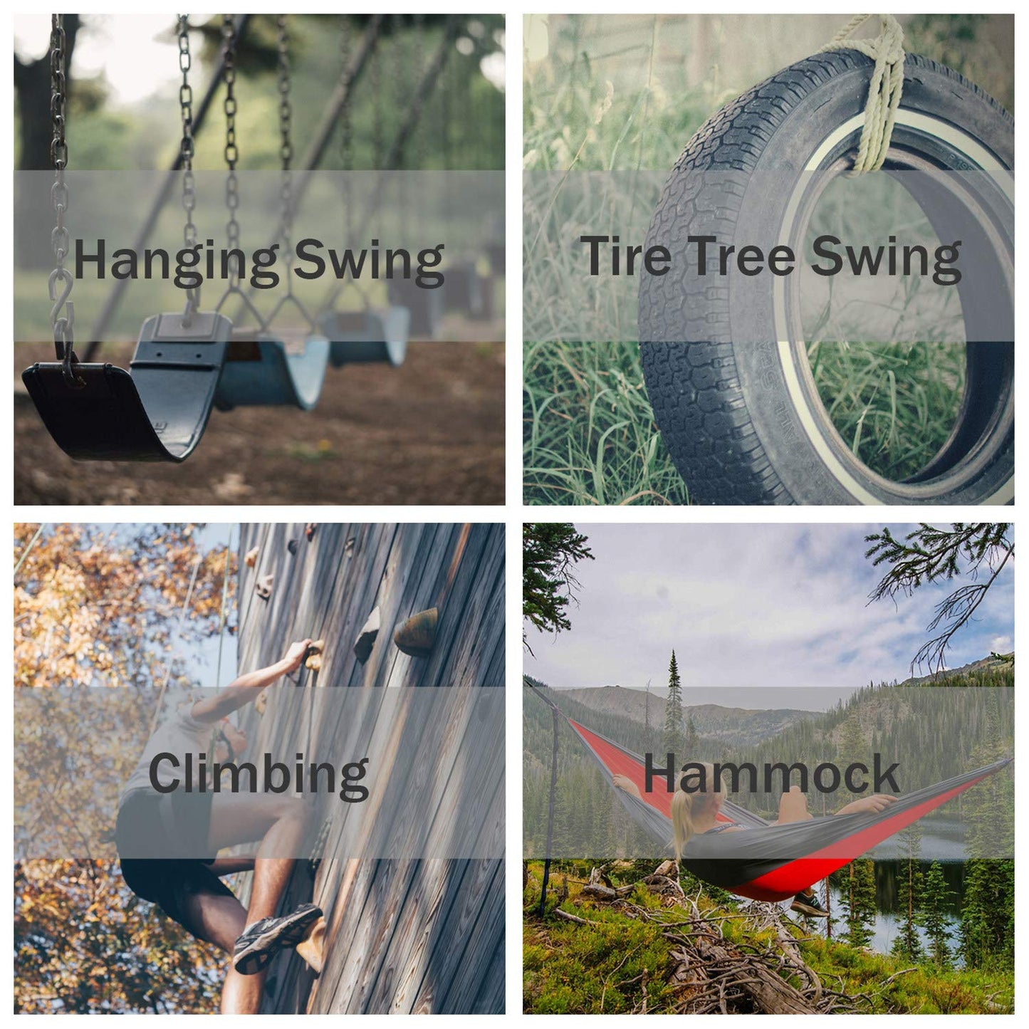 Swing Swivel 35kN Safest Rotational Device, Swing Spinner, Carabiner Swivel, Climbing Rope Swivels for Children’s Web Tree Swing Setting, Aerial Dance, Hanging Hammock by PROND (A - Black)