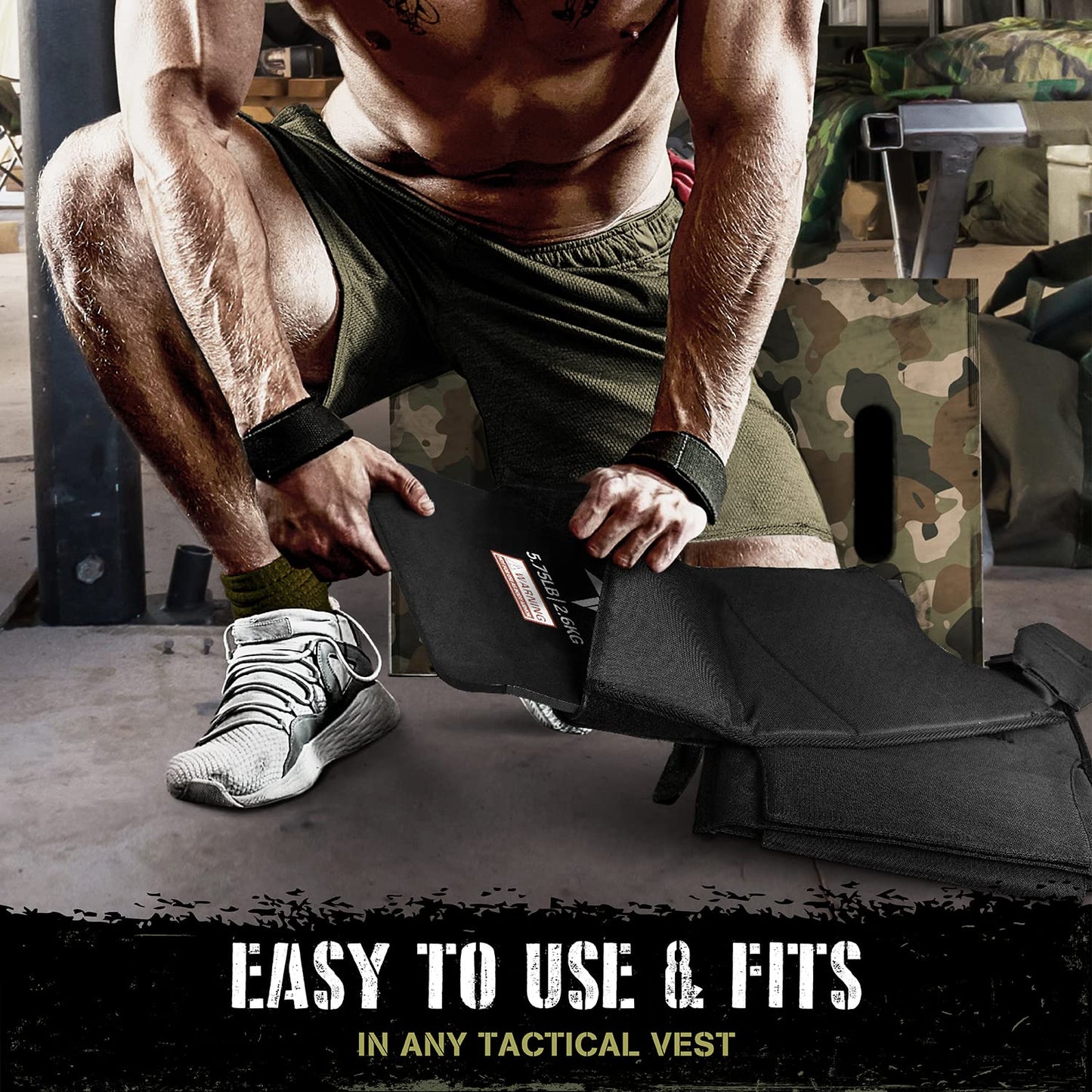 Yes4All Weighted Vest Plate with Curved Ergonomic Plates for Running, Rucking, & Strength Training, Comfortable Fit, Tactical Vest, Plate Pair or Combo, 5.75 to 19.75LB - 5.75 lb Pair (Plate Only)