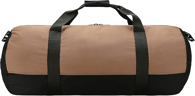 WHITEDUCK Heavy Duty Canvas Duffel Bag for Men and Women - Foldable Military Army Style Duffel Bag, with Full Length Zipper- Outdoors, Travel, Gym & Storage