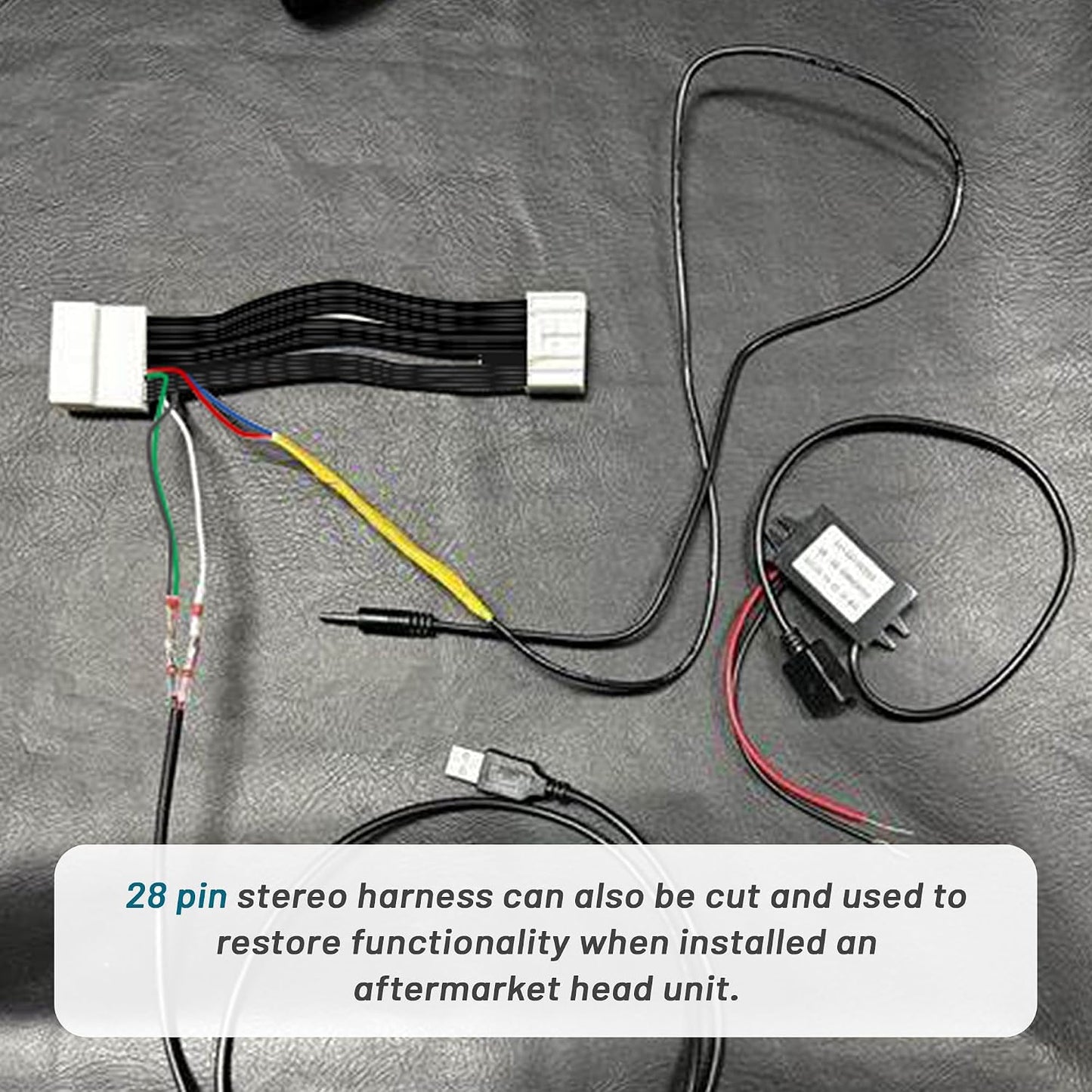 28-Pin 2012-2018 Camry/RAV4/Corolla/4Runner, NuIth Aftermarket Stereo Installation Wire Harness for Toyota Add