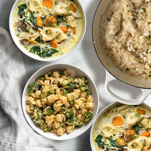 Artena Pasta Bowls Set of 4 - 32oz Ceramic Serving Bowls for Soup, Salad & Noodles | 8-Inch, Microwave & Dishwasher Safe