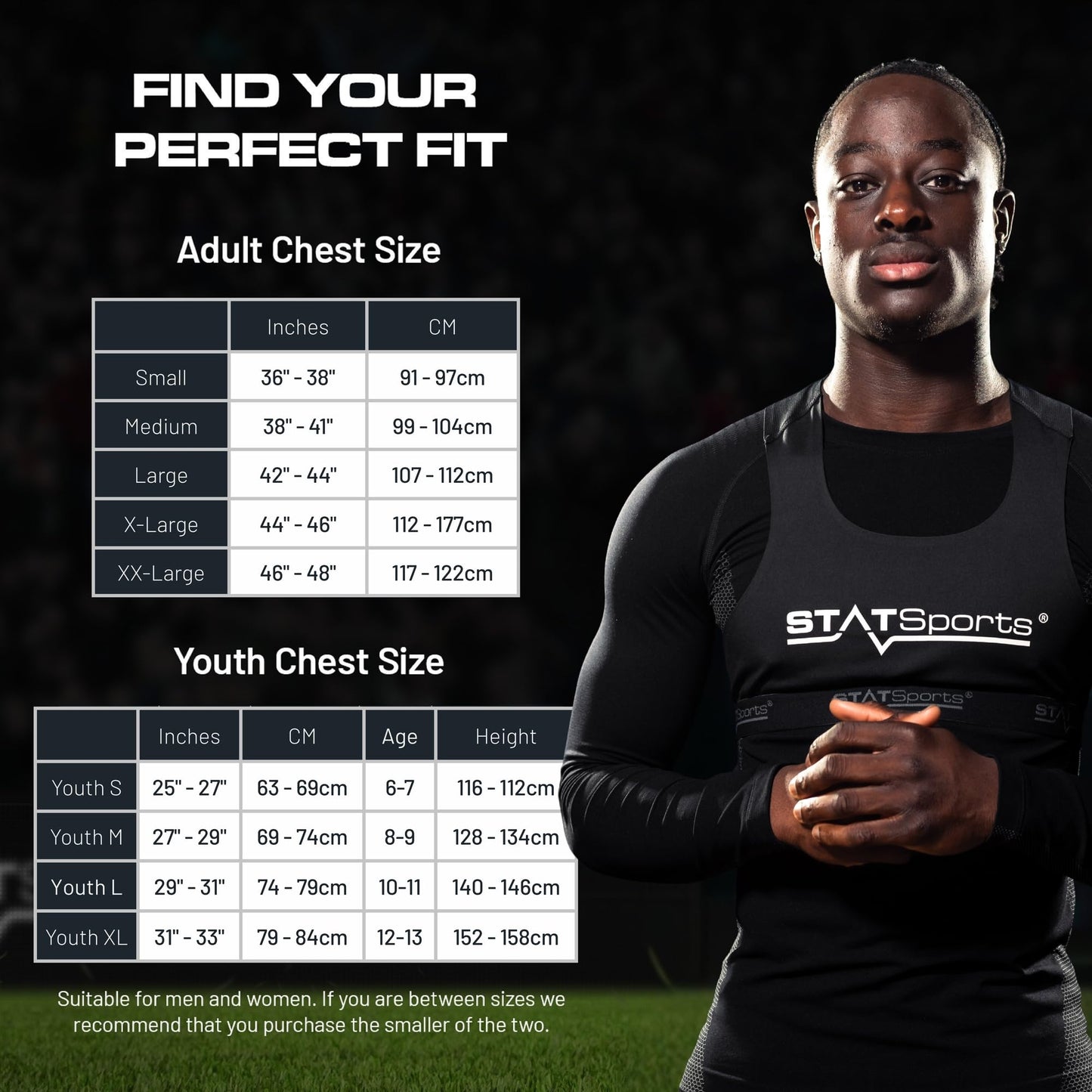 STATSports Academy GPS Soccer Tracker Vest - Advanced All-in-One Sports Tracker with Drills, Coaching & Nutrition - Tracks 24 Key Metrics - Football GPS Vest Used by Pro Players & Teams, Youth L