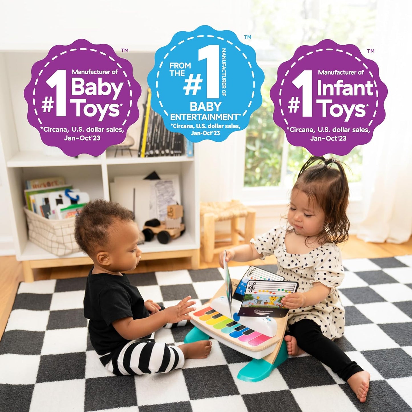 Baby Einstein Magic Touch Piano - Wooden Musical Toddler Toy for Ages 6 Months & Up