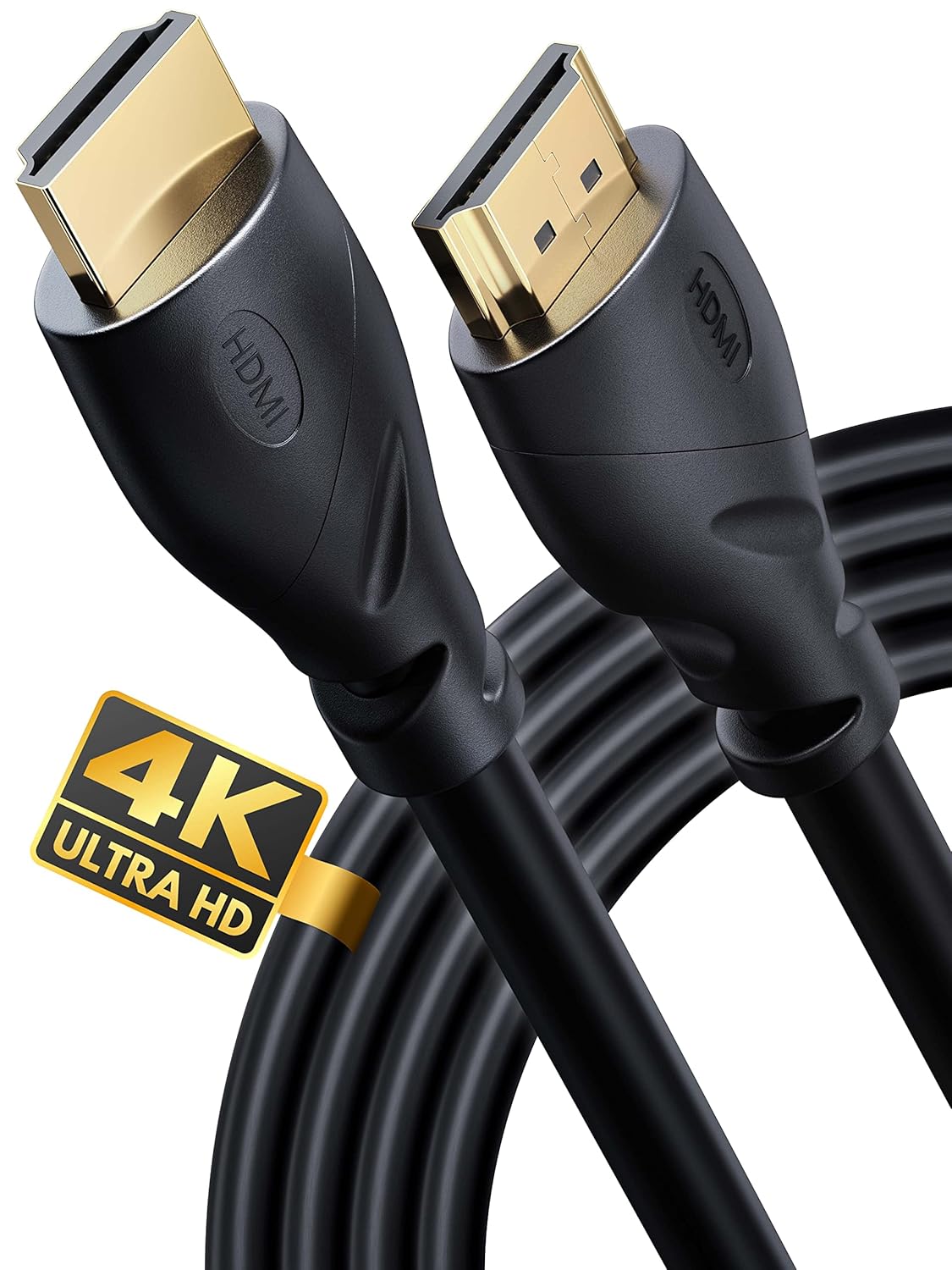 4K 20 1 Pack 4K 60Hz, 2K, 1080P, CL3 PS5, PS4, PowerBear HDMI Cable ft Long Hdmi Cable, Braided Nylon & Gold