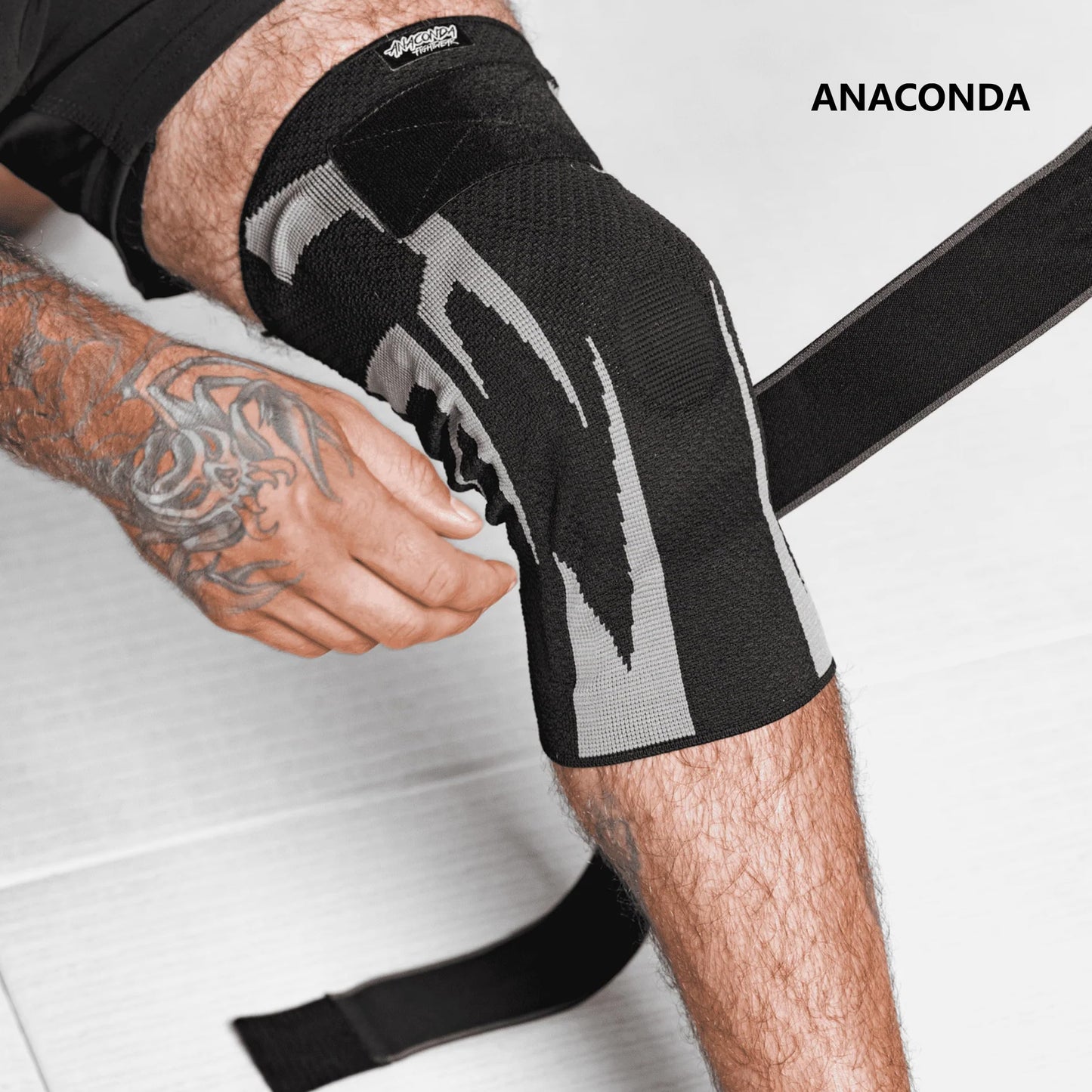 Anaconda Fightwear Stabilizer Knee Brace (Large) - Compression Support Sleeve with Spring Stabilizers for Shock Absorption & Joint Health - Fits Left or Right Leg - Ideal for Athletes - 2 Pack