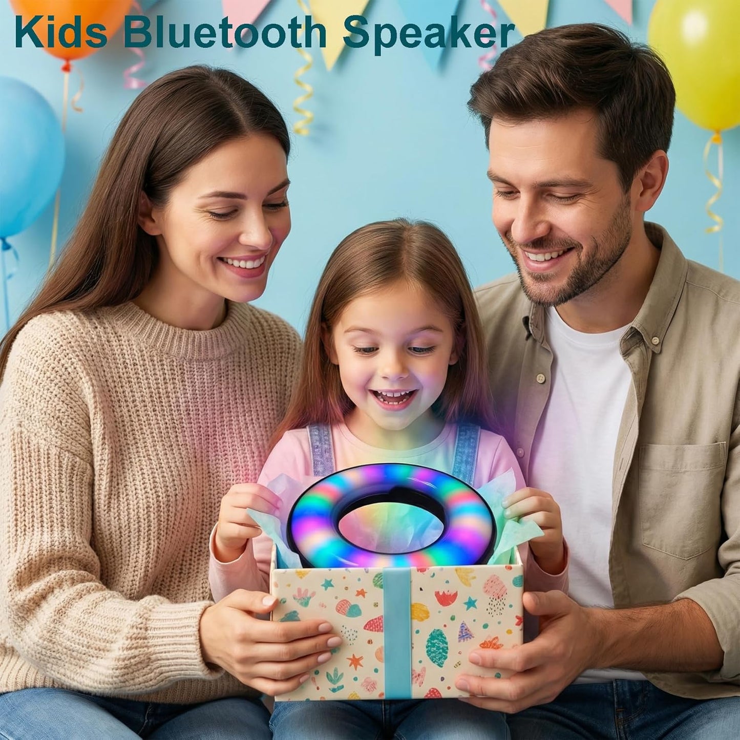 RUQQLA MP3 Bluetooth Speaker, Bluetooth Lamp, LED Table Lamp, Wireless Portable Speakers, Player, Built-in Mic, TWS