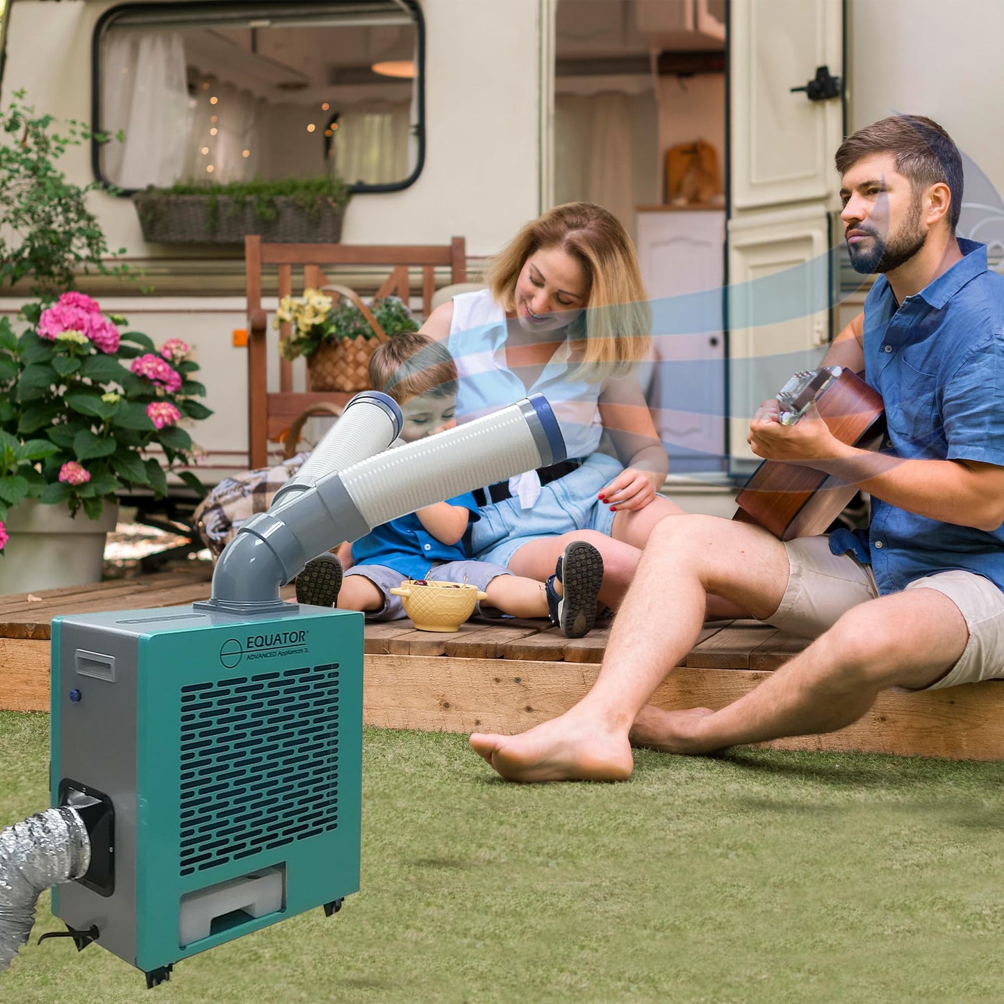 Equator 10,000 BTU Outdoor-Indoor 3-in-1 Heater/AIR Conditioner/Spot Cooler, Fan 110V