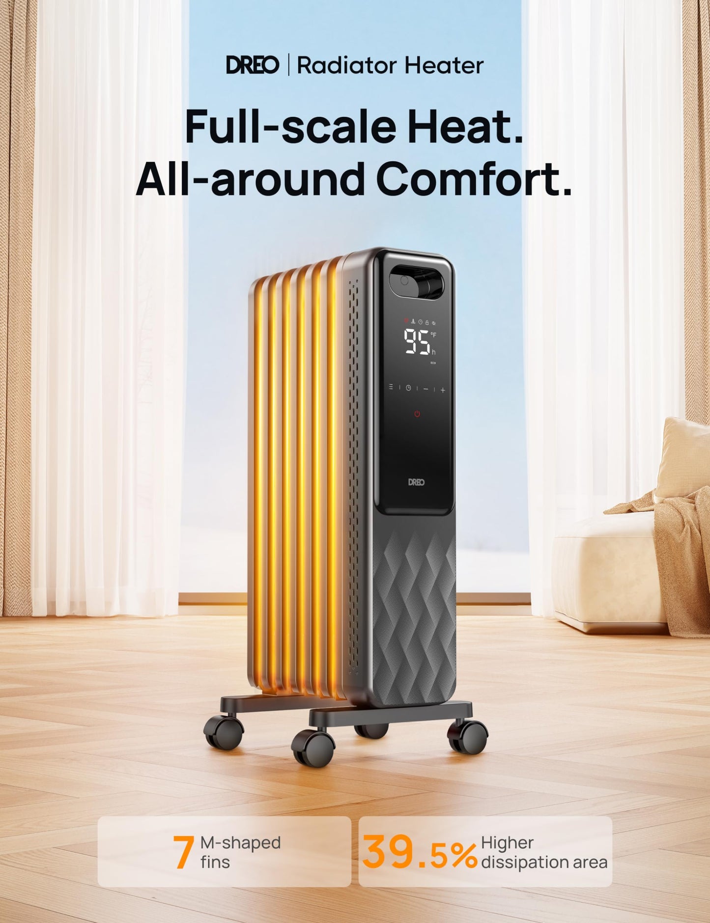 Dreo Oil Filled Radiator & Space Heater Indoor