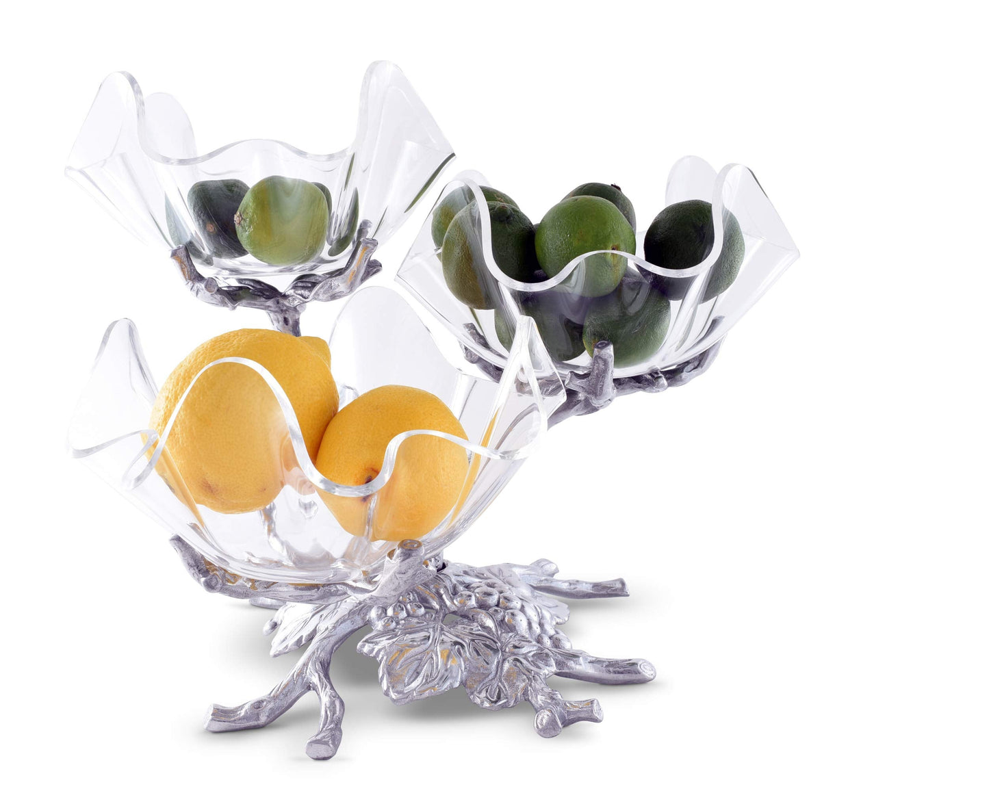 Arthur Court Grape 3-Tier Acrylic Bowl Stand