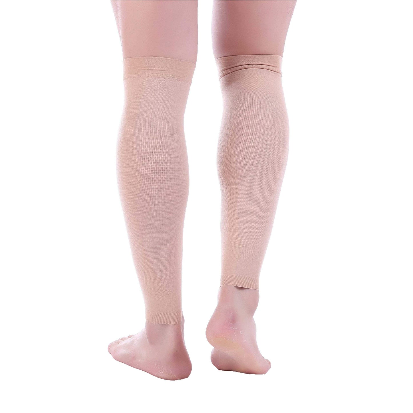 Doc Miller Calf Compression Sleeves for Men & Women, Footless Leg Compression Socks Support for Runners, 15–20mmHg Graduated, Shin Splints, Varicose Veins, Pain Relief & Swelling (1 Pair)