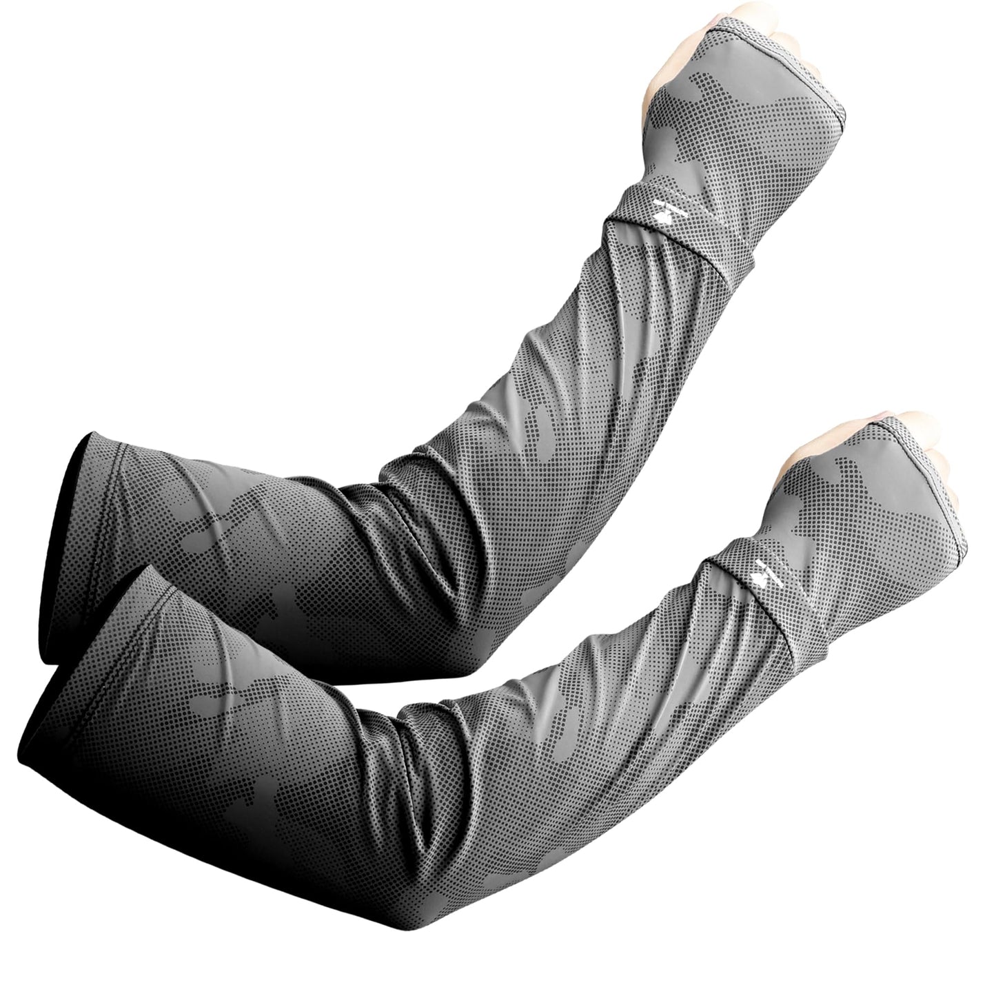 Men's Loose Fit Cooling Arm Sleeves, Anti-UV Sun Protection Sleeves, Breathable Tattoo Cover Sun Sleeves for Men Women Youth Outdoor Running Cycling Hiking Driving Fishing, Plus Size Friendly, XXXL