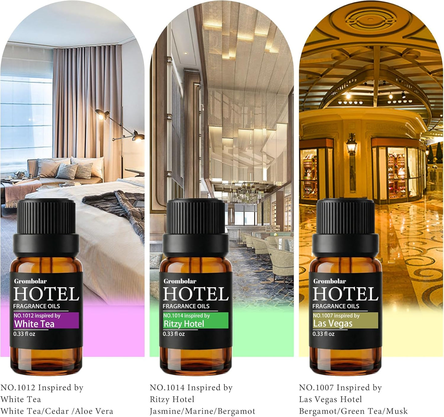 Skiennix Essential Oils Set | Hotel Collection Diffuser Oils - Premium Fragrance for Home Care