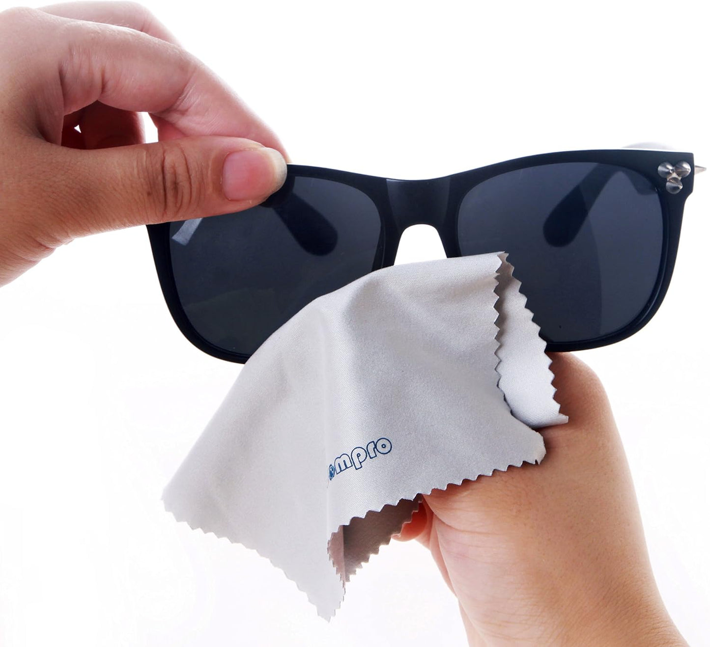 12-Pack 4.75 4.75 Inches Wisdompro x Microfiber Cleaning Cloth for Camera Optical Lens, Glass, Cell Phone, iPad