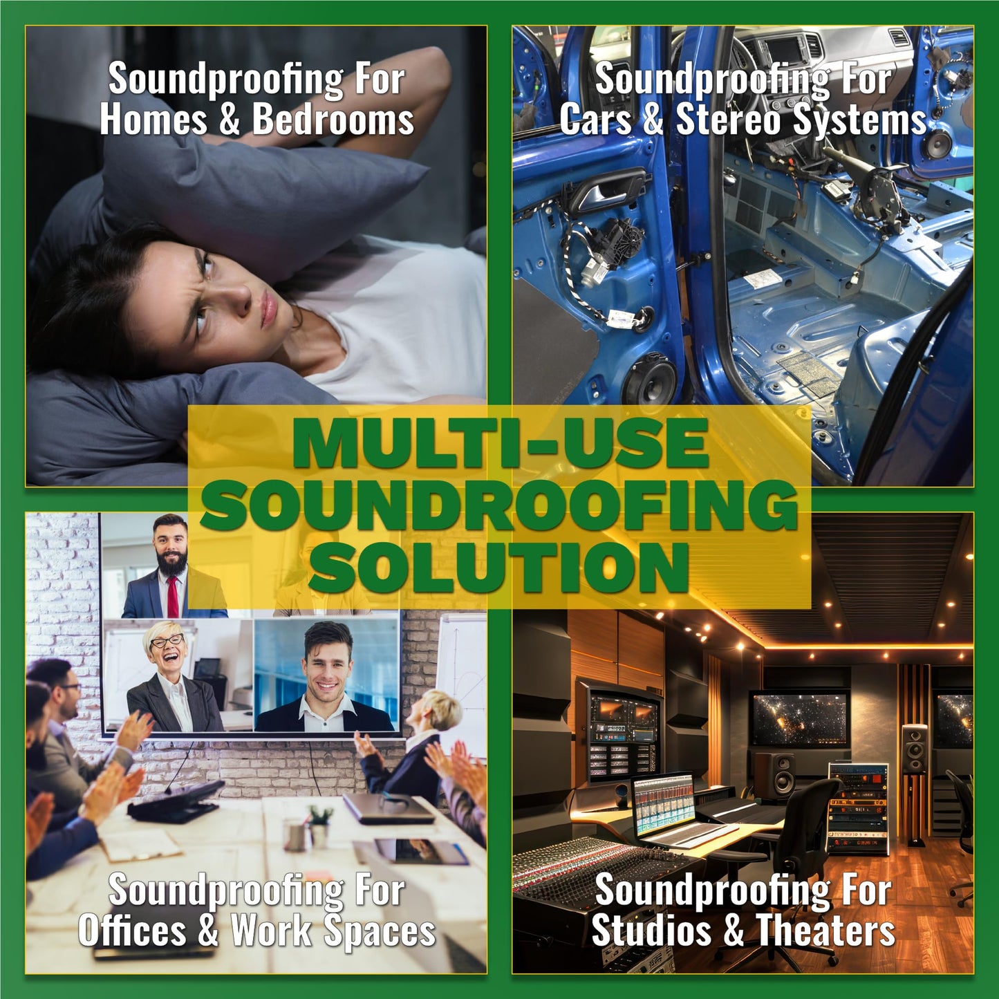 EnviroFlex 1 LB Mass Loaded Vinyl 4’x10’ (40 SF) – MLV Soundproofing Barrier for Walls, Ceilings, Vehicles – 26 STC Rating – Flexible Noise Blocker Roll – Easy to Cut & Install - Multiple Options