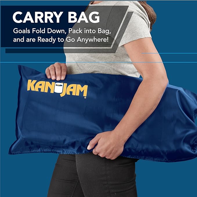 Kan Jam Pack 'n Go Travel - Foldable Outdoor Disc Toss Game for The Back Yard, Beach, Park, Tailgates, and More, Sunrise Edition