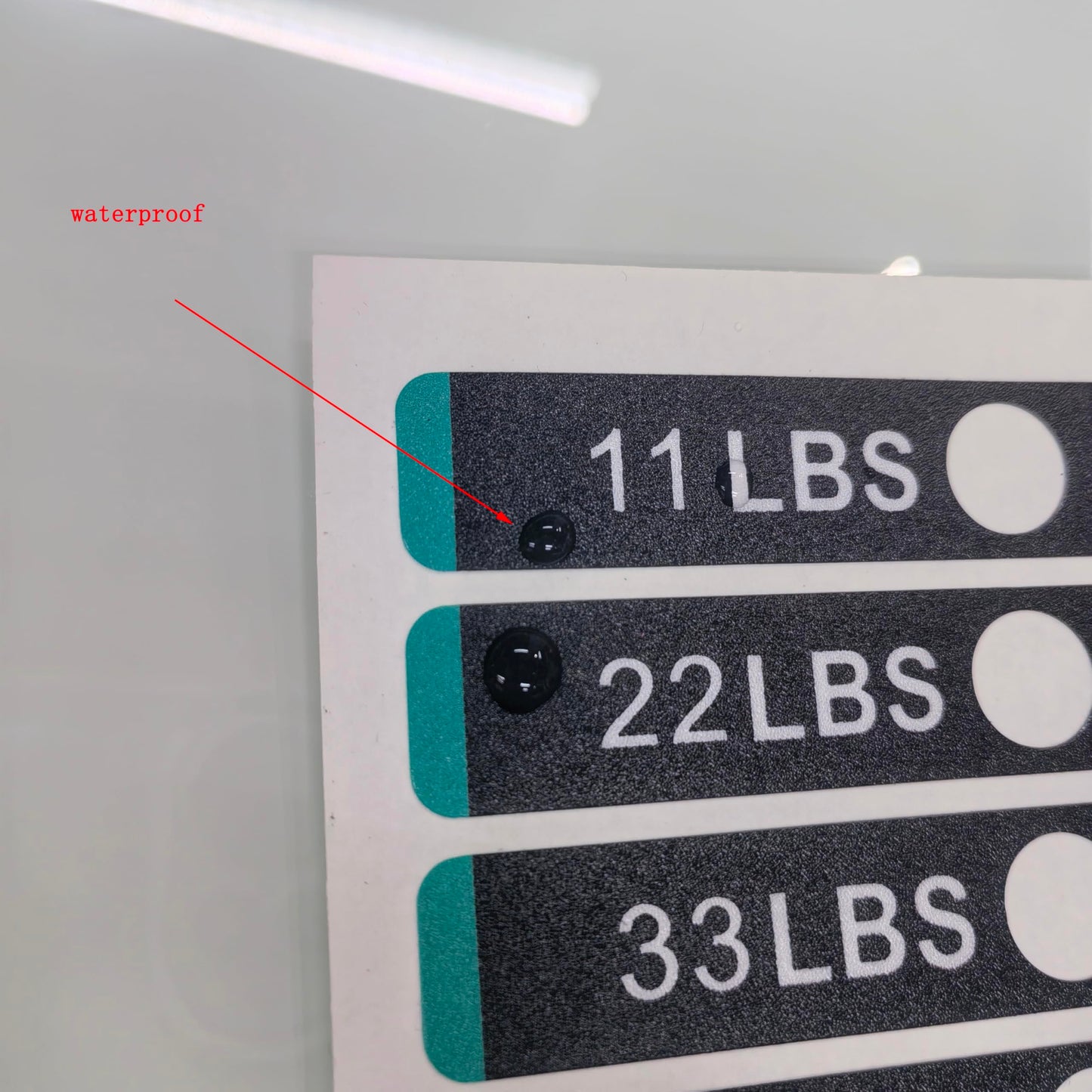 11 lbs to 220lbs/5kg to 100kg Weight Stack Stickers for Gym Machine