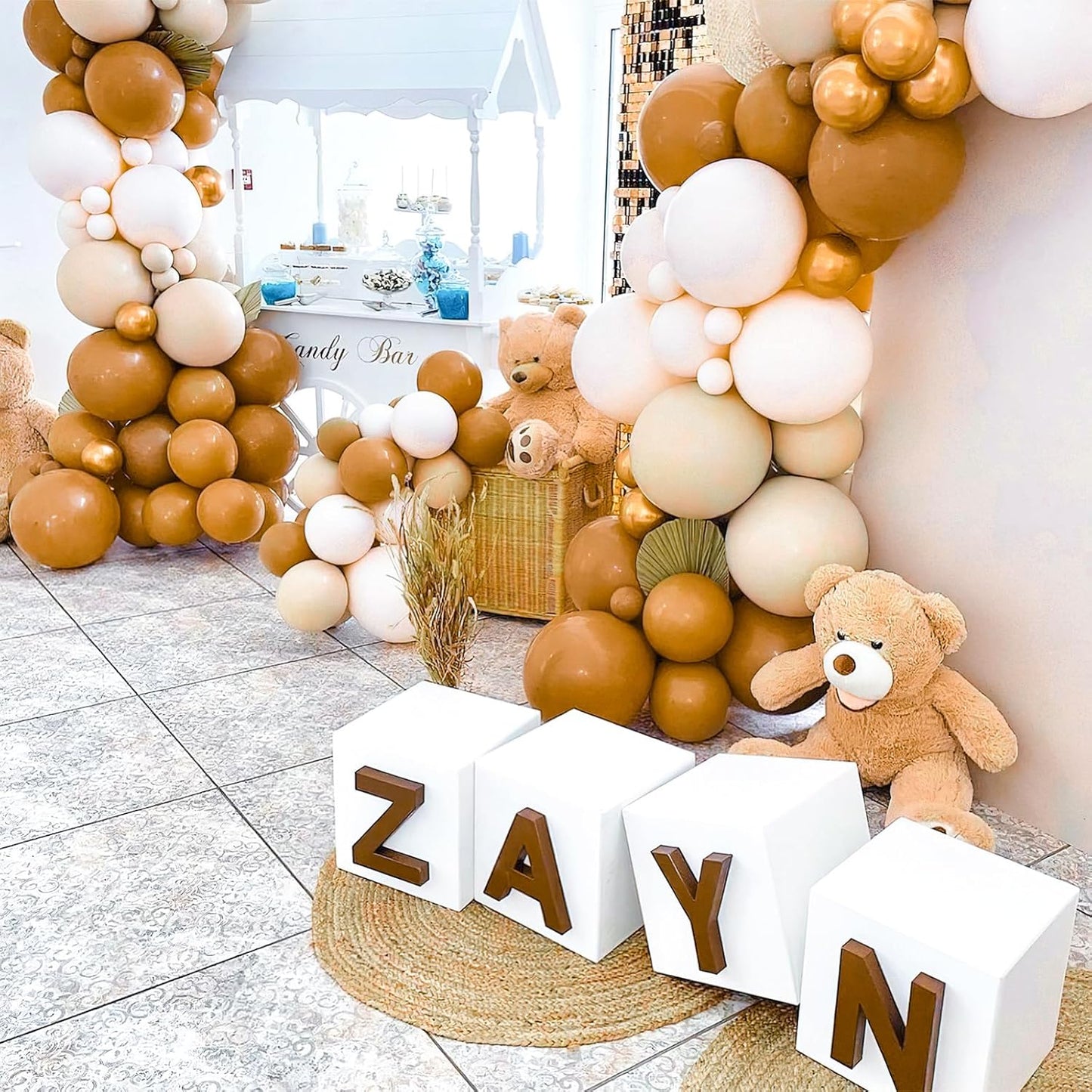 PartyWoo Light Brown Balloons - 50 Pcs 12 Inch Caramel Tan Boho Decor for Events & Celebrations