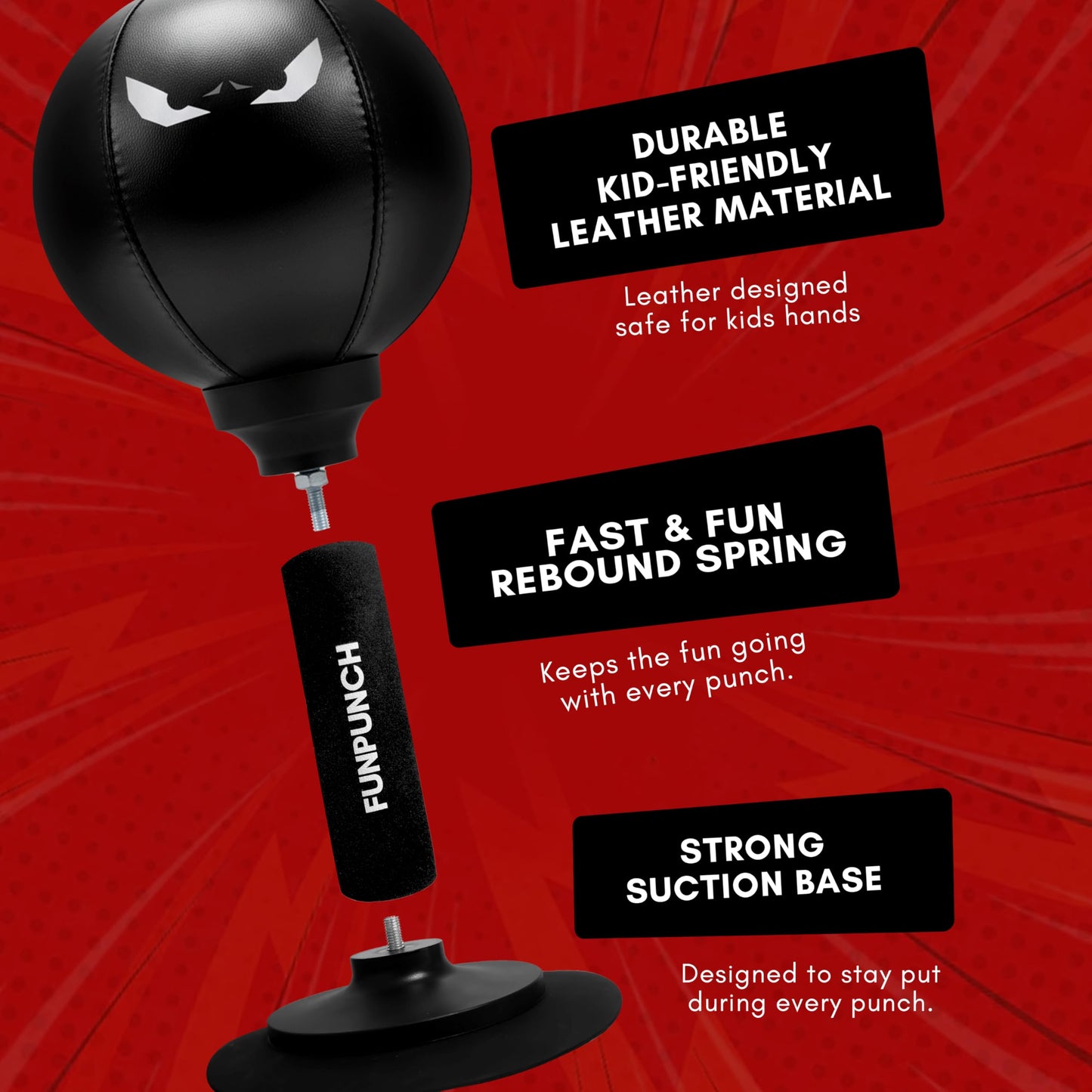 FUNPUNCH Rage Bag, Desktop Punching Bag | Desk Punching Bag Stress Relief, Fun Punch Rage Bag by Fun Punch Punching Bags