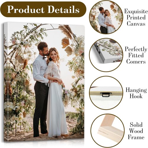 Custom Canvas Prints - Personalized Photo Wall Art for Weddings, Family, Pets | Home Decor