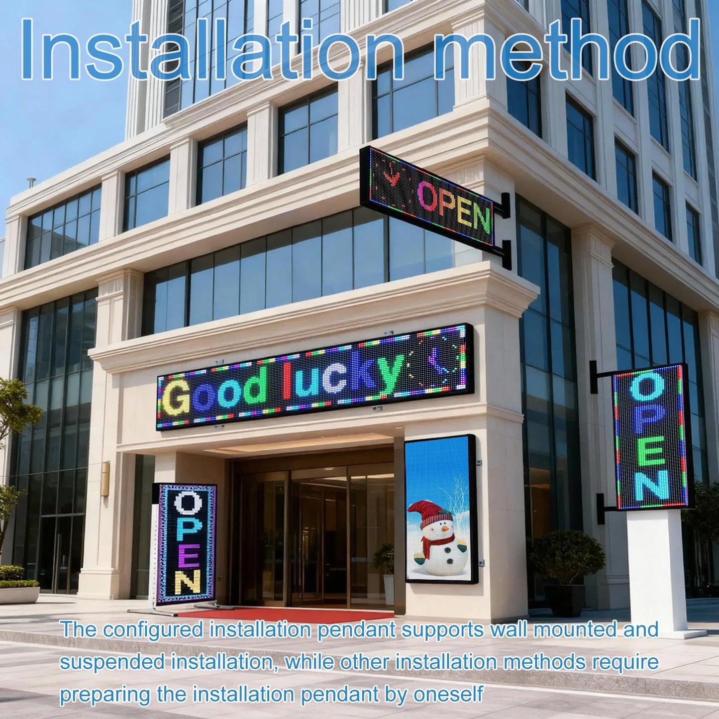 ZONTRONCM Outdoor Programmable Scrolling Waterproof Led Sign P10(26" * 14")