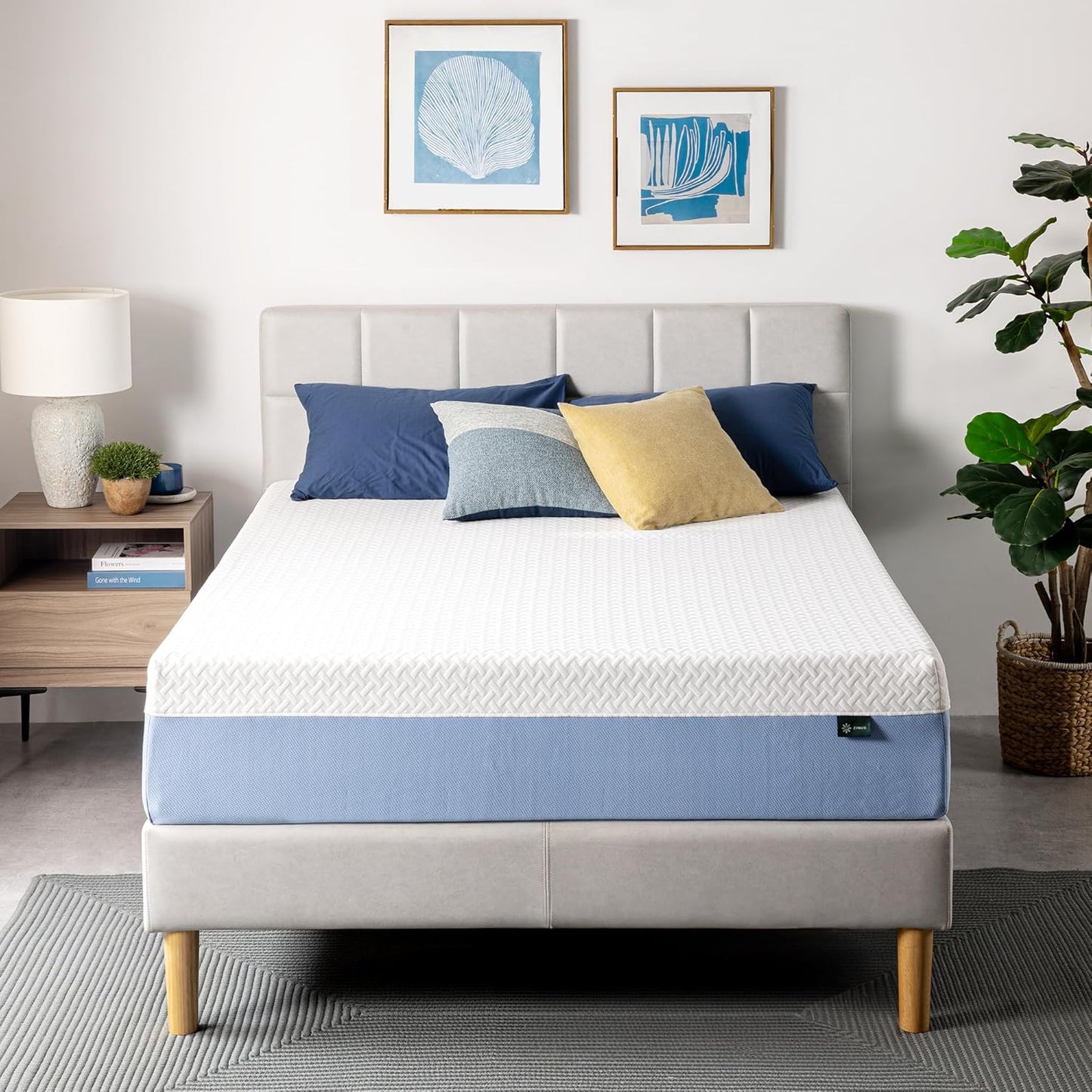 Zinus 12 Inch Twin Memory Foam Mattress - Cooling Essential, Fiberglass Free, Medium Feel, Breathable Design