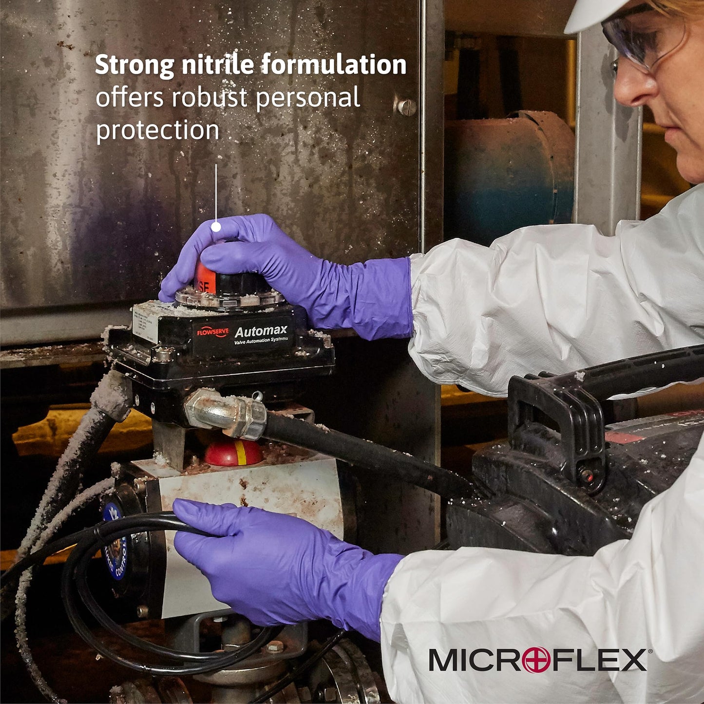 Microflex Supreno SE Nitrile Glove, Powder Free, 9.6" Length, 4.7 mils Thick, Medium (Pack of 1000)