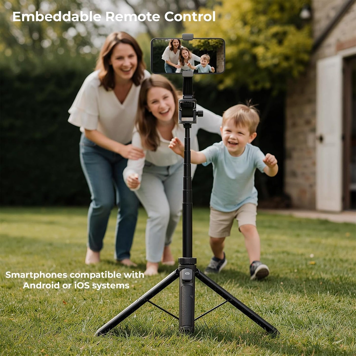 Auleda 70" Insta360 Selfie Stick Tripod for Gopro Action Camera, Lightweight Phone Tripod Stand with Wireless Remote