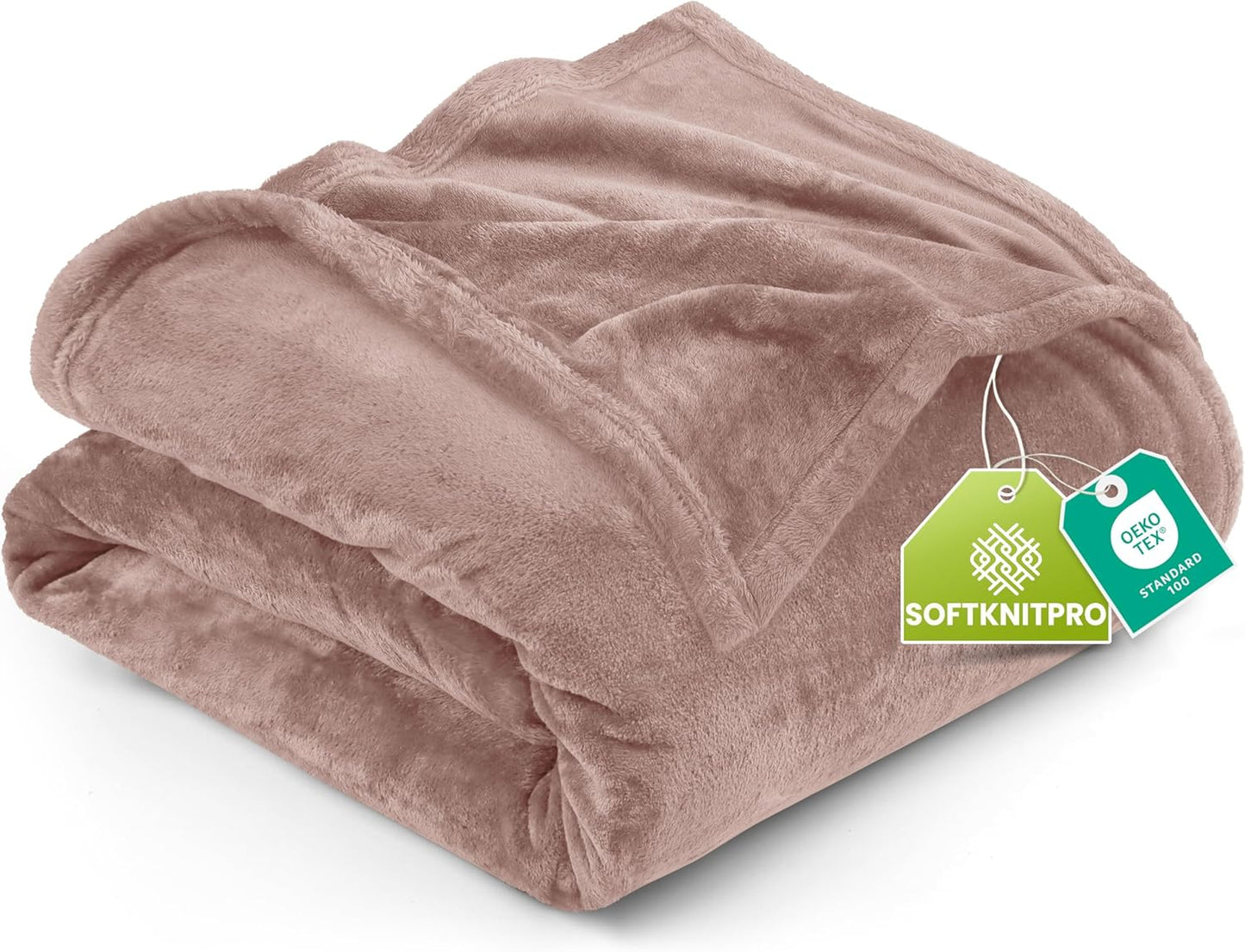 Utopia Bedding Fleece Blanket - Queen Size Rose Pink | 300GSM Luxury Soft Microfiber (90x90 Inch)