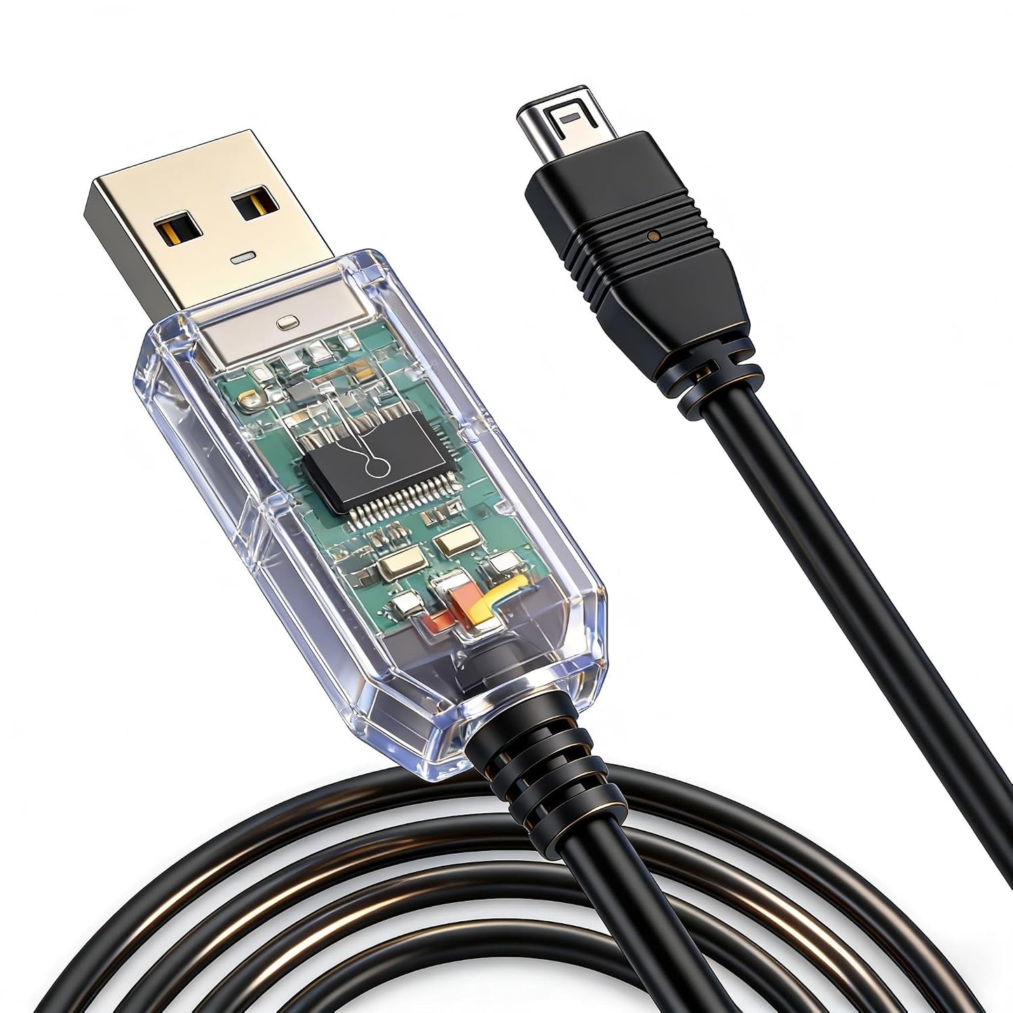 Feanteek Programming USB-1 BC250D BC296D UBC3300XLT BC246T BR330T BCD396T BC346XT (1.8M) USB Cable for Uniden Scanner