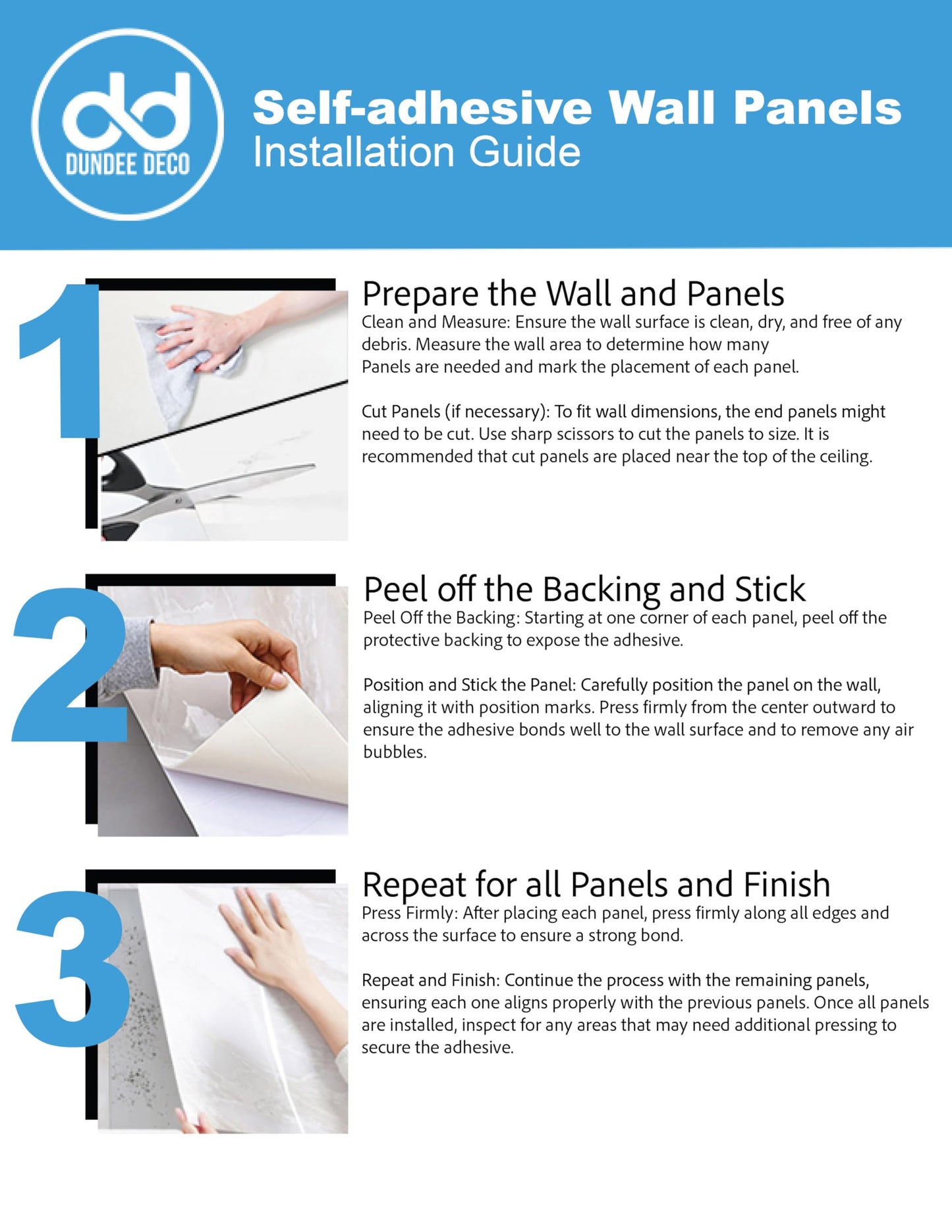 Dundee Deco 3D Peel and Stick Wall Panels - Soft-Touch Matte Finish, 1.6 ft X 3.4 ft, Thick Self-Adhesive Panels for Home & Commercial Interiors - Moccasin - Set of 10, Covers 55 sq ft