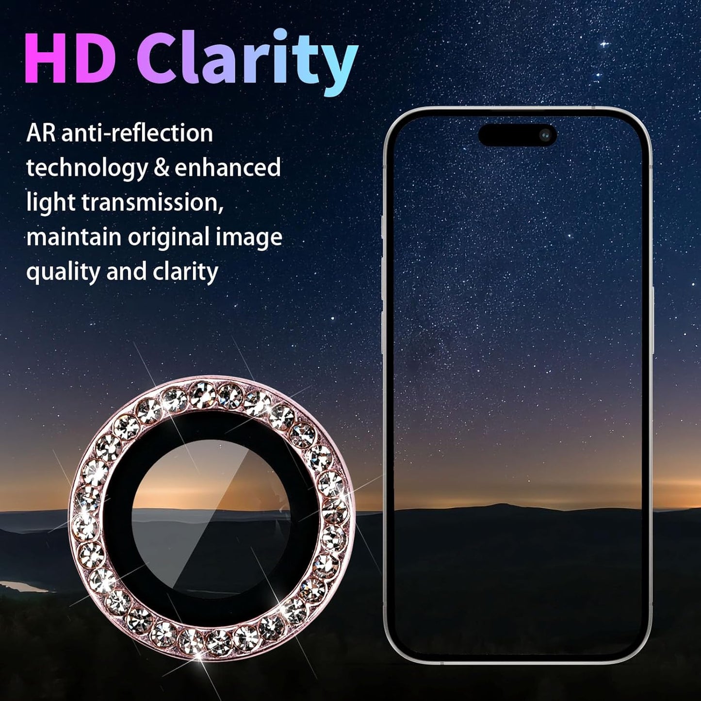 17 Pro/17 17 Pro/17 Camera Lens Protector for iPhone Pro Max, Individual Tempered Glass Camera Protector
