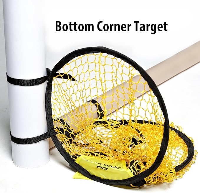PodiuMax Top Bins Soccer Target Goal, Easy to Attach and Detach to The Goal, Set of 2, for Shooting Accuracy Training