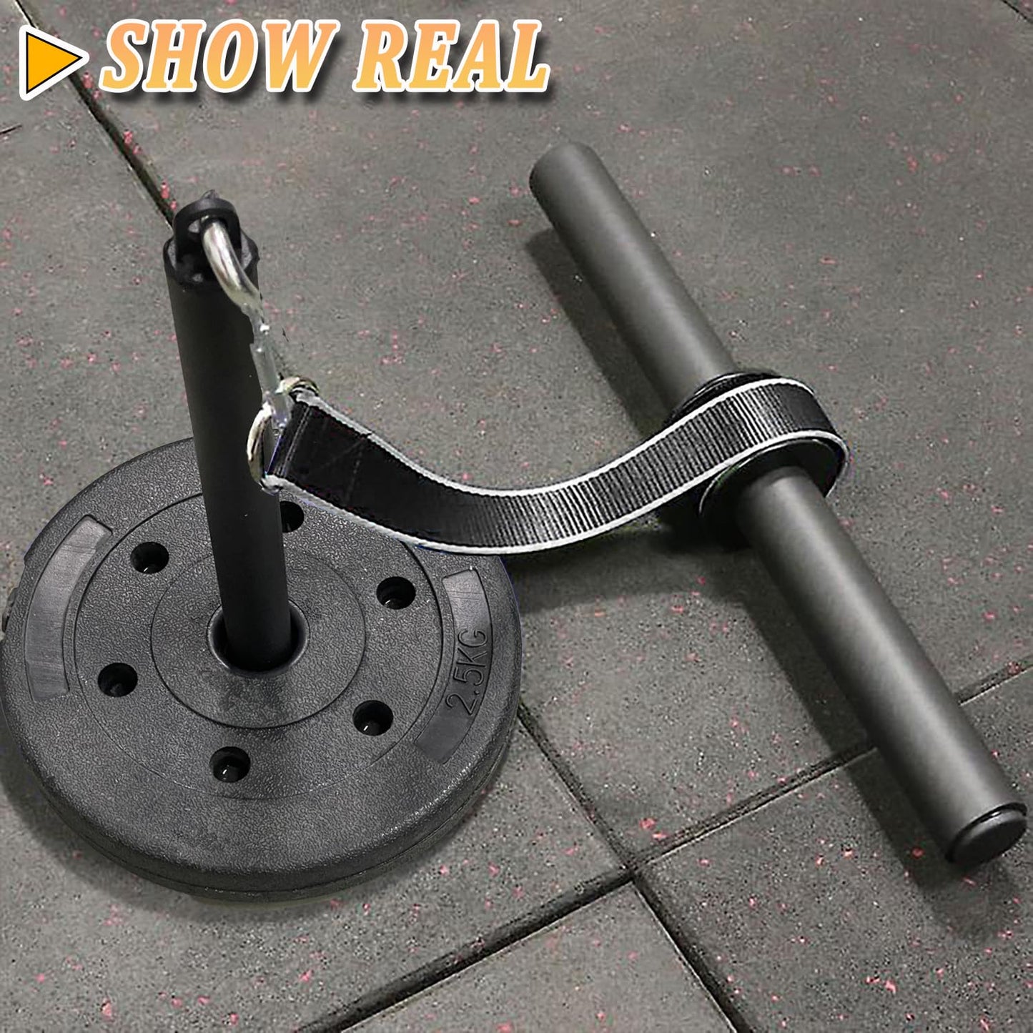 Forearm Blaster Roller Anti-Slip Handle Forearm Wrist Exerciser Trainer Strength Equipment Home Gym Must for Exercising Fitness Workout (Strap)