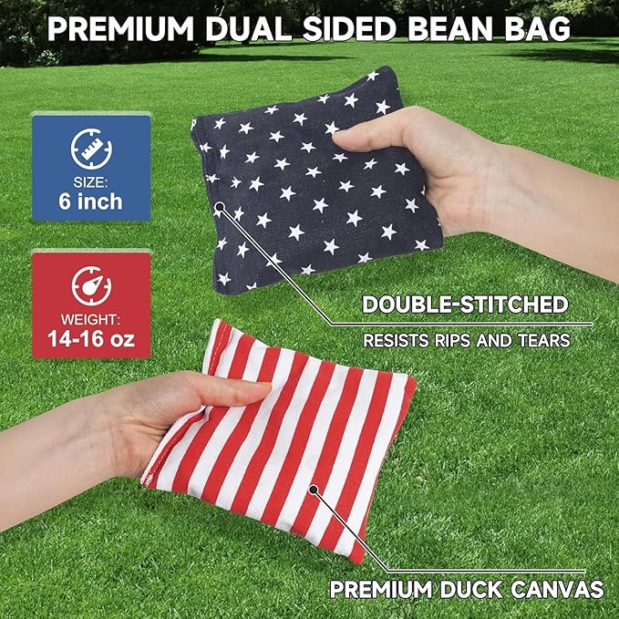 PetGirl Wood Cornhole Boards Set, Indoor & Outdoor Corn Hole Games for Adults Kids, Corn Hole Sets with Carry Case & 8 Bean Bags, Toss Game for Yard, Backyard, Beach