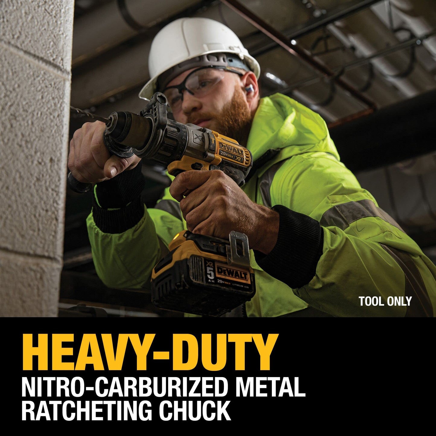 DEWALT 20V MAX XR Cordless Hammer Drill Driver Brushless, Heavy Duty 1/2", 3-Speed, Tool Only (DCD996B)