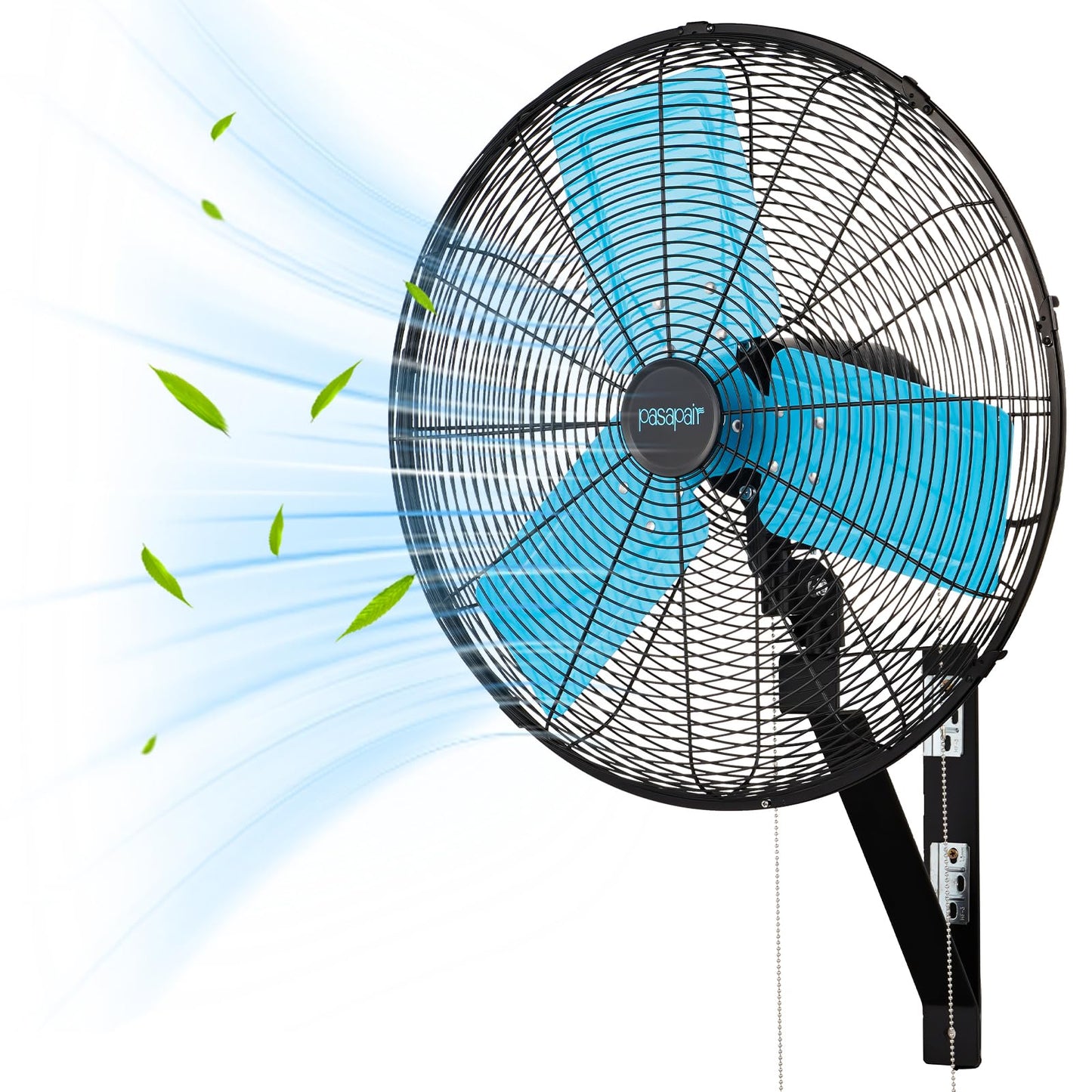 20 Inch Wall Mount Fan Oscillating High-Velocity Fans 5500 CFM, 3 Speed Industrial Wall Fan with 90°Horizontal 30°Tilt Oscillation for Warehouses, Workshops, Factories, Commercial Indoor Greenhouses