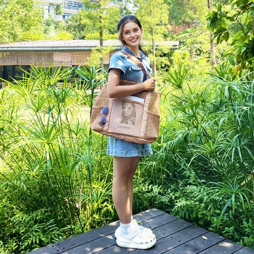 Fammart Mesh Beach Bag - Stylish Large Tote for Women | Perfect for Pool, Travel & Vacation Essentials