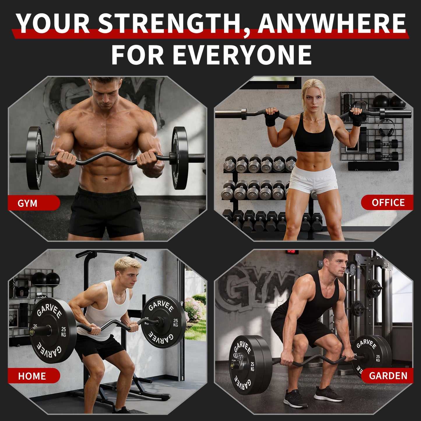 47 Inch Olympic EZ Curl Bar, 20 LB Solid Steel Curved Barbell with 2-Inch Sleeves, 700 LBS Weight Capacity, Diamond Knurling Grip for Bicep & Tricep Strength Training - Home Gym Equipment